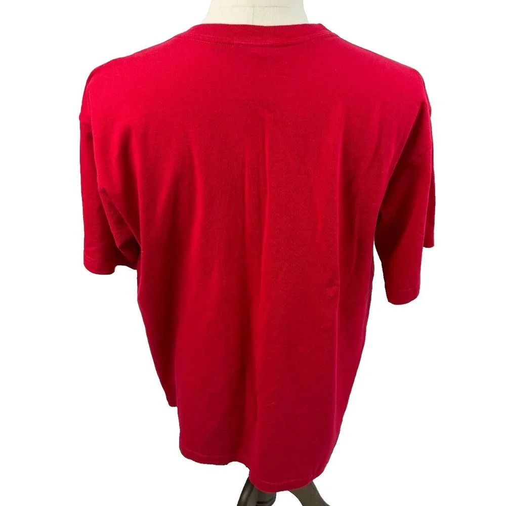Adidas 109th Boston Marathon 2005 Red Cotton VINTAGE Tee‎ Large